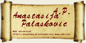 Anastasija Palasković vizit kartica